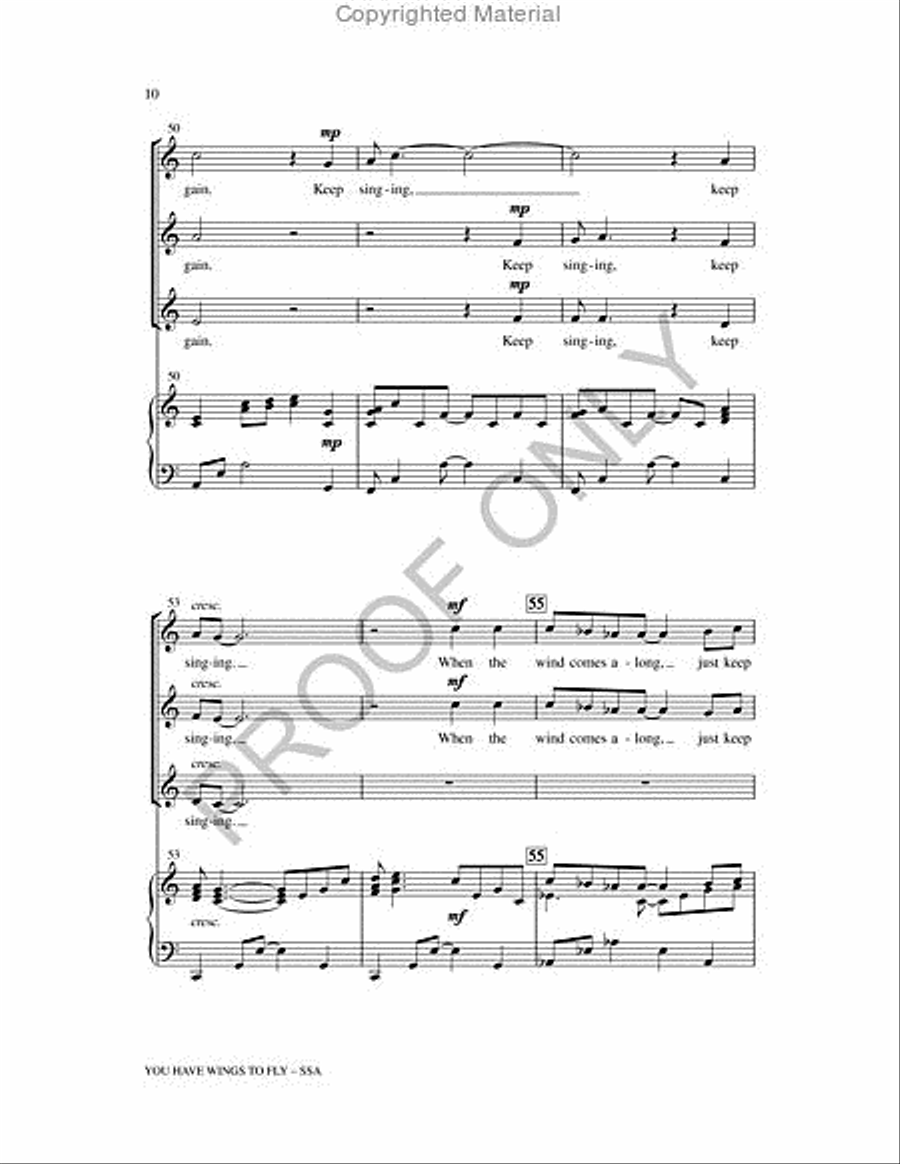 You Have Wings To Fly You Have Wings To Fly 3-Part scores gallery preview page 10