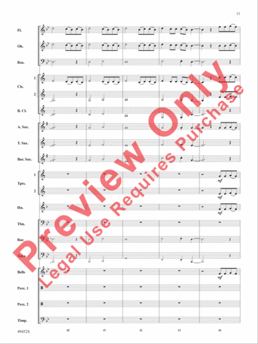 Meant To Be Concert Band scores gallery preview page 12