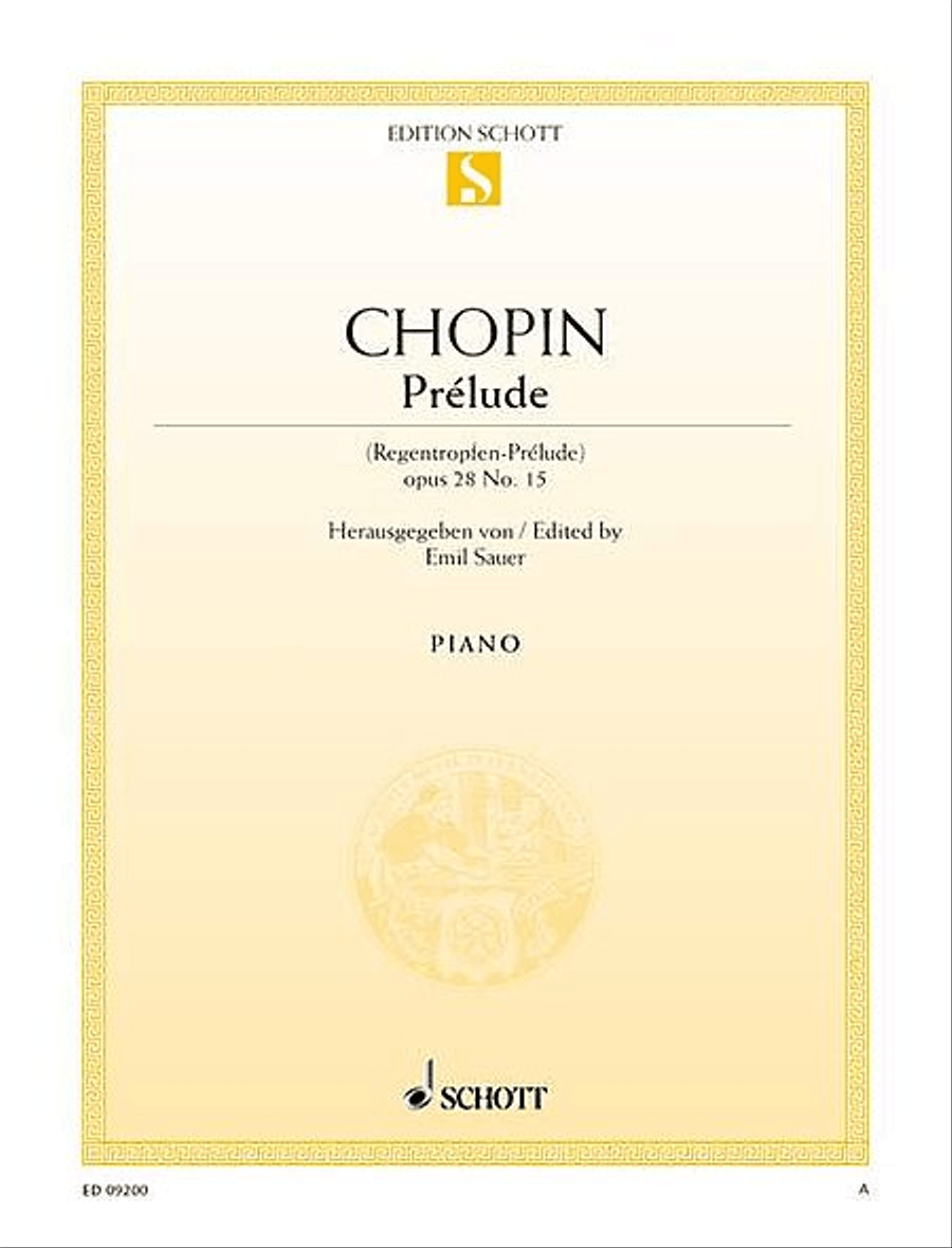 Prelude in D-flat Major, Op. 28, No. 15 Piano Solo scores gallery preview page 1