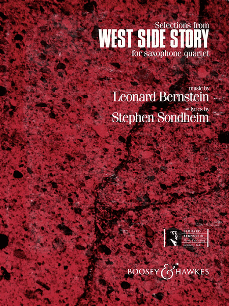 Selections from West Side Story Saxophone Quartet scores gallery preview page 1