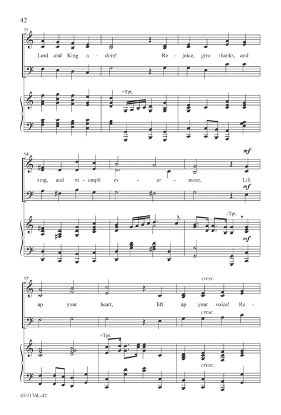 10 More Anthems for about 10 Singers 3-Part scores gallery preview page 42