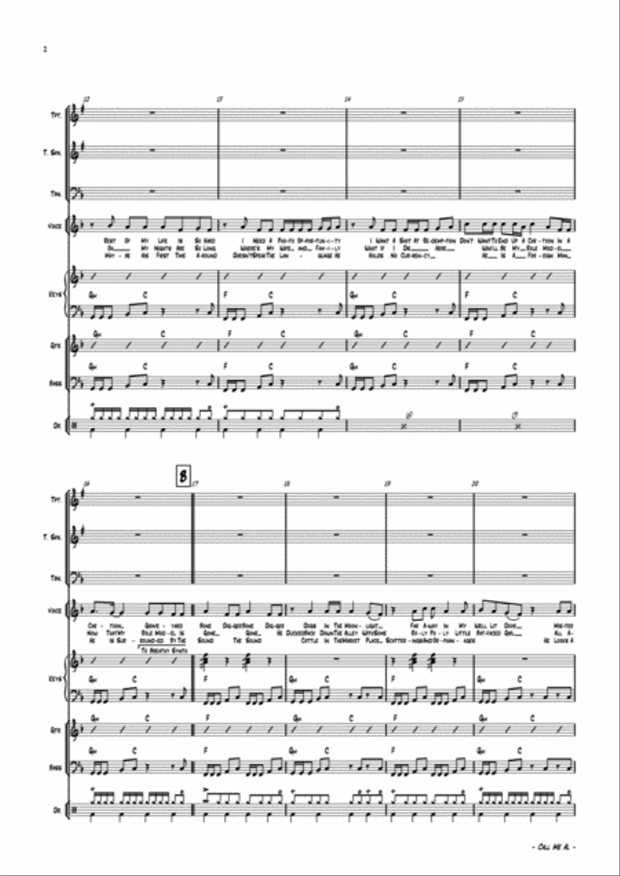 You Can Call Me Al Jazz Ensemble scores gallery preview page 5