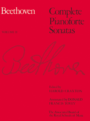 Book cover for Complete Pianoforte Sonatas, Volume II