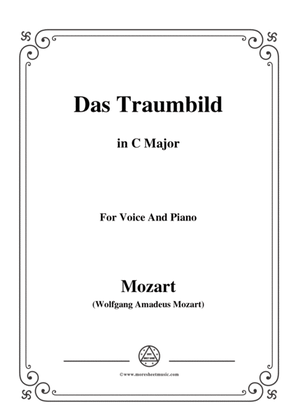 Book cover for Mozart-Das traumbild,in C Major,for Voice and Piano