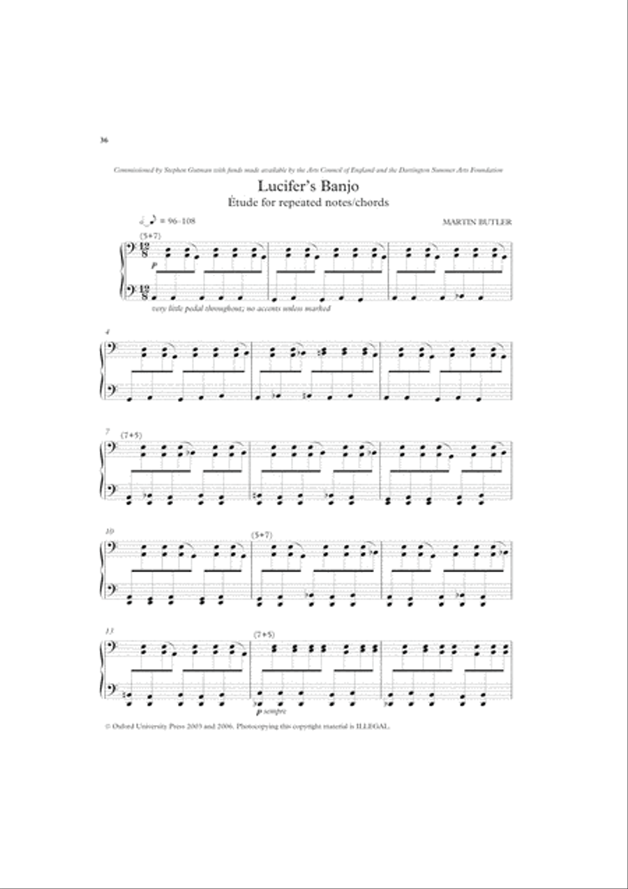 Lucifer's Banjo and Other Piano Pieces Piano Solo scores gallery preview page 4