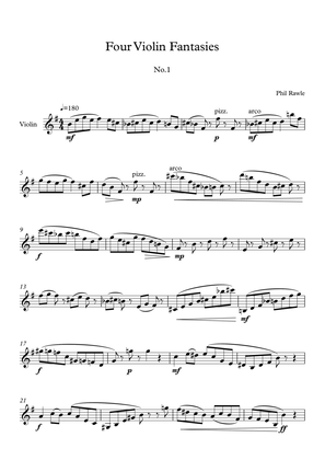 Four Violin Fantasies - Unaccompanied solos
