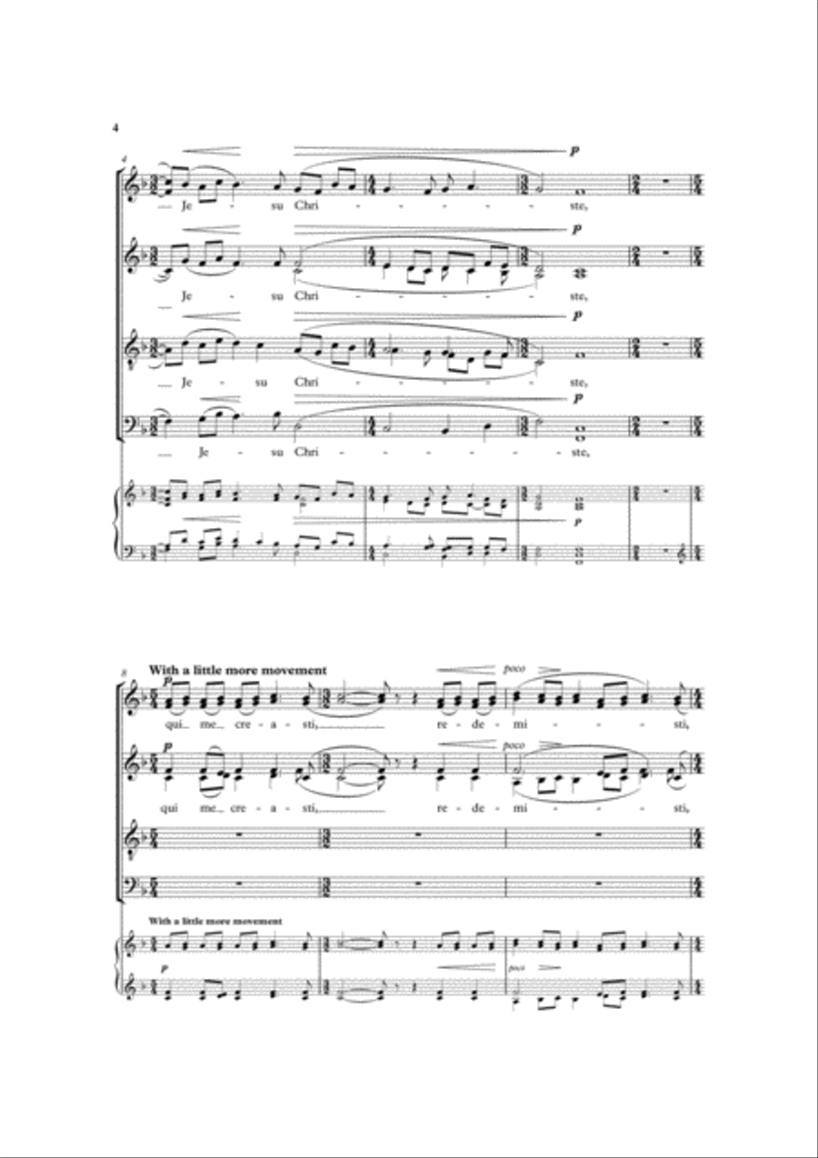 A Prayer of King Henry VI 4-Part scores gallery preview page 3