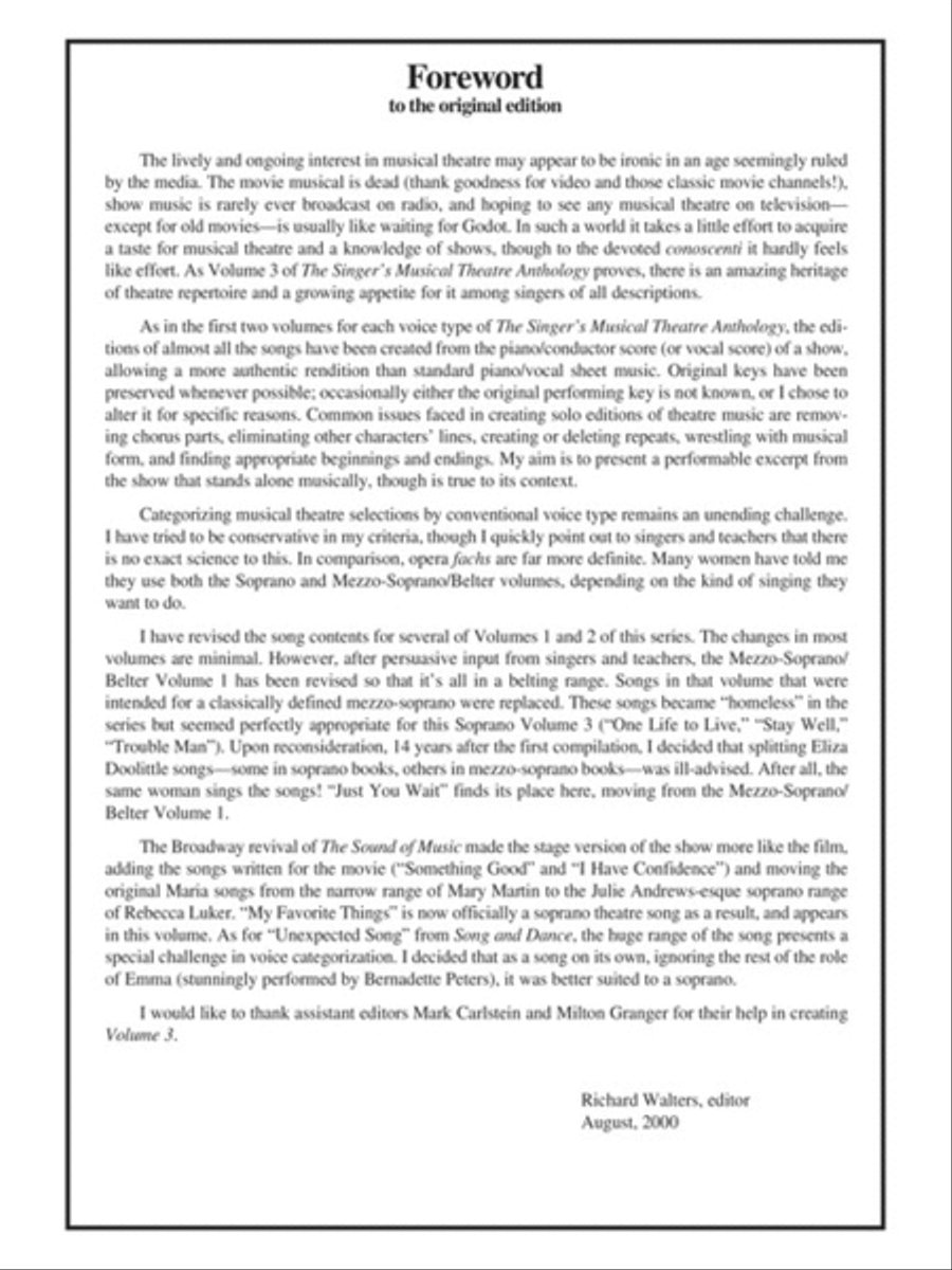 The Singer's Musical Theatre Anthology – Volume 3 Voice Solo scores gallery preview page 9