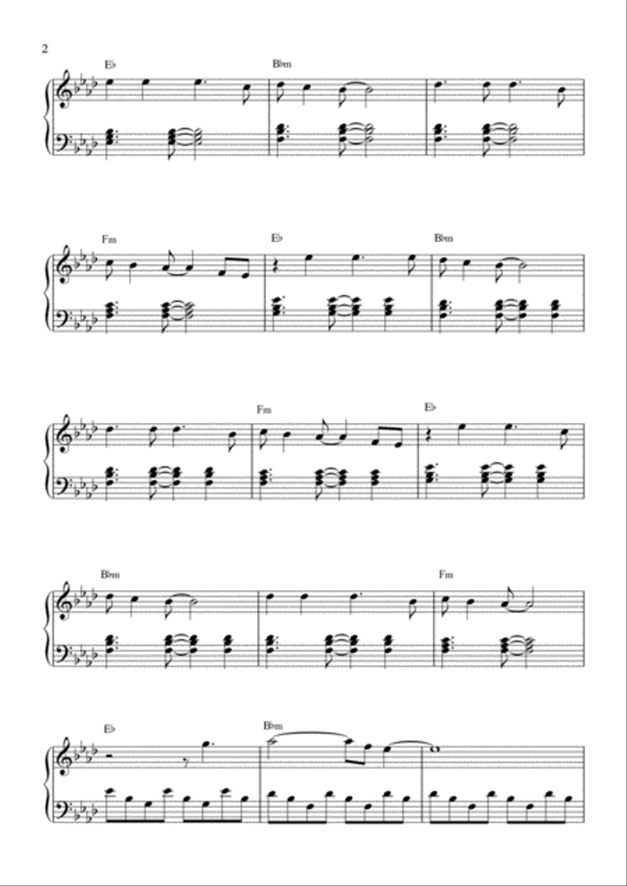 Clocks Easy Piano scores gallery preview page 2