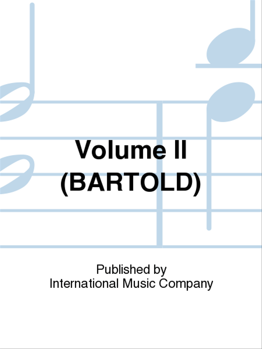 Volume II (BARTOLD)