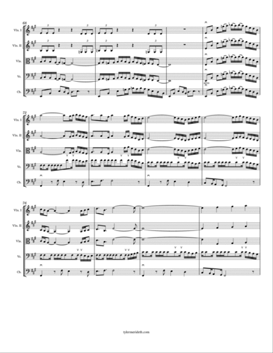 Funky Old Maurice String Orchestra scores gallery preview page 6