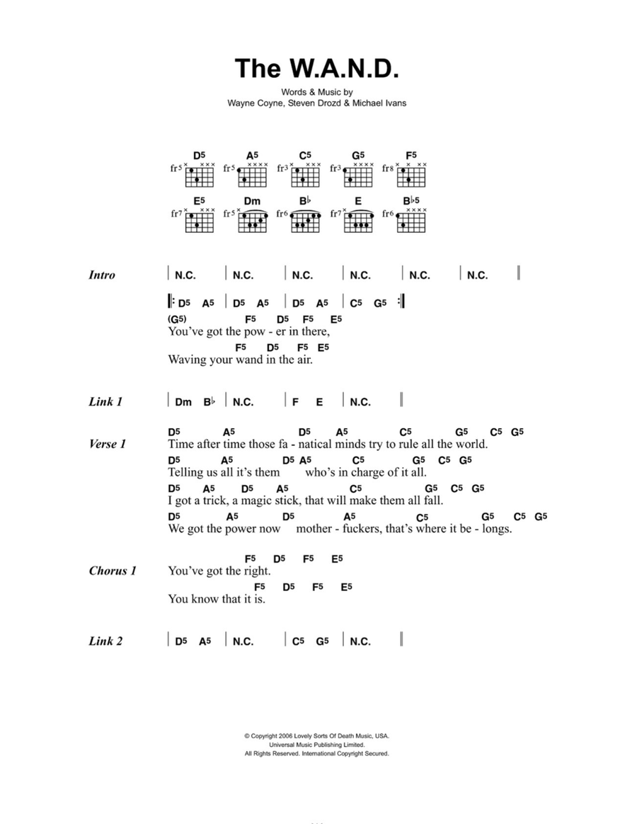 The W.A.N.D. Easy Guitar scores gallery preview page 1