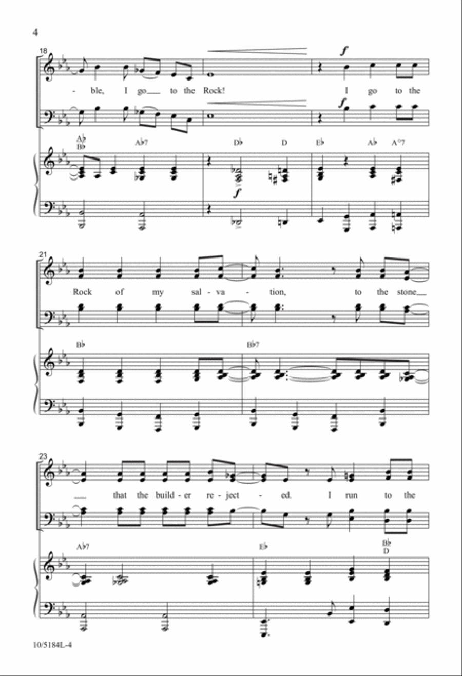 I Go to the Rock 4-Part scores gallery preview page 4