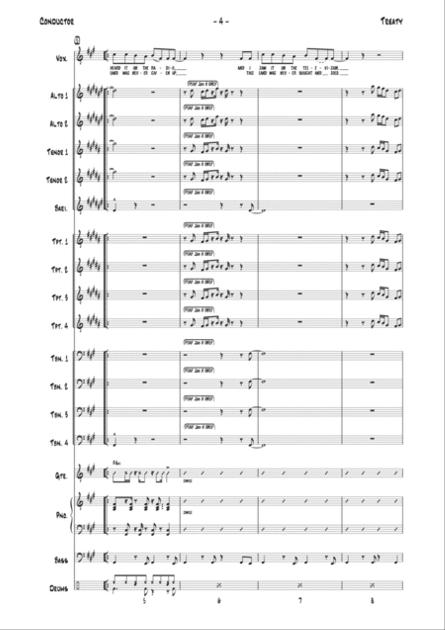 Treaty Jazz Ensemble scores gallery preview page 4