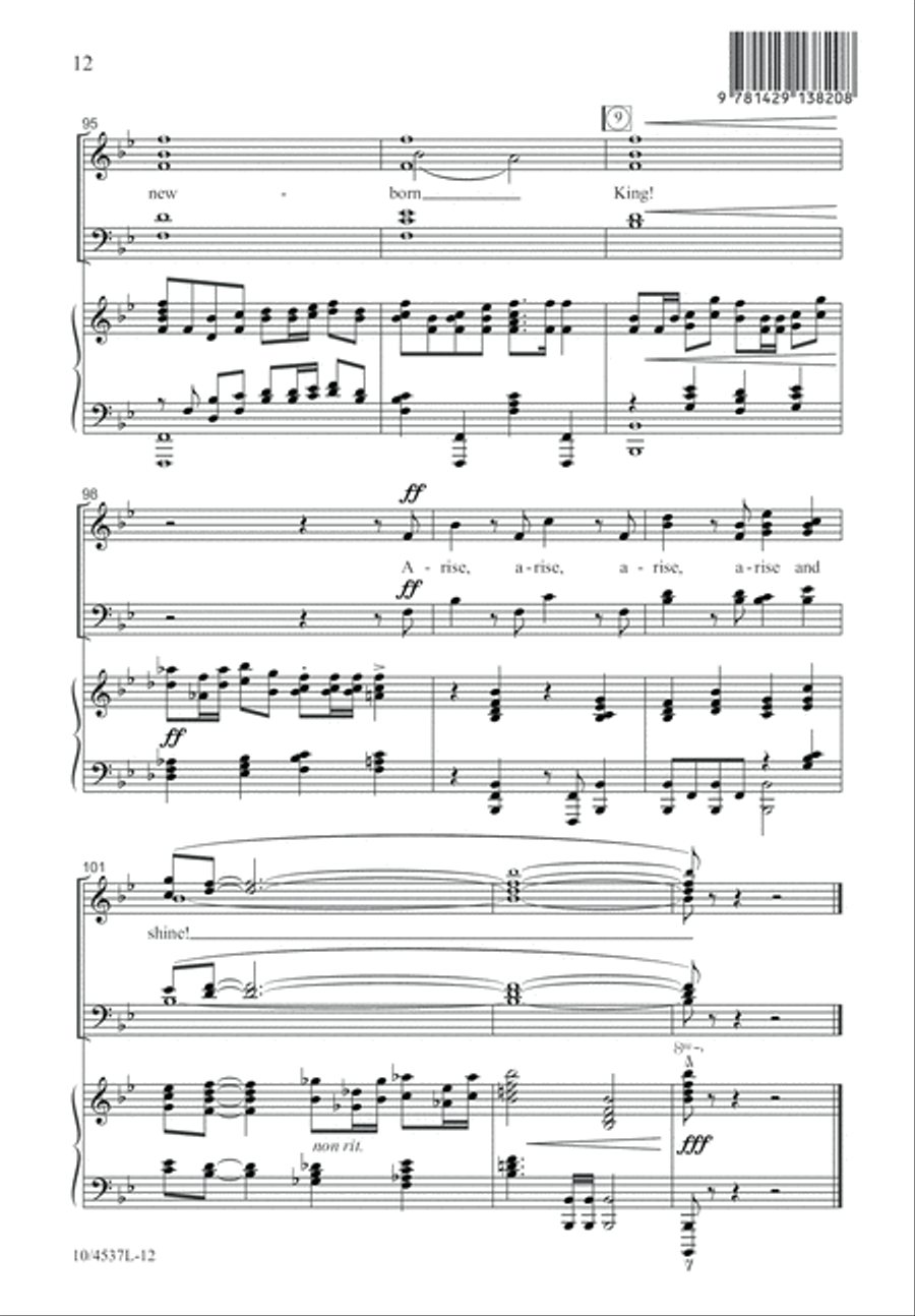 Arise, Arise and Shine! 4-Part scores gallery preview page 12