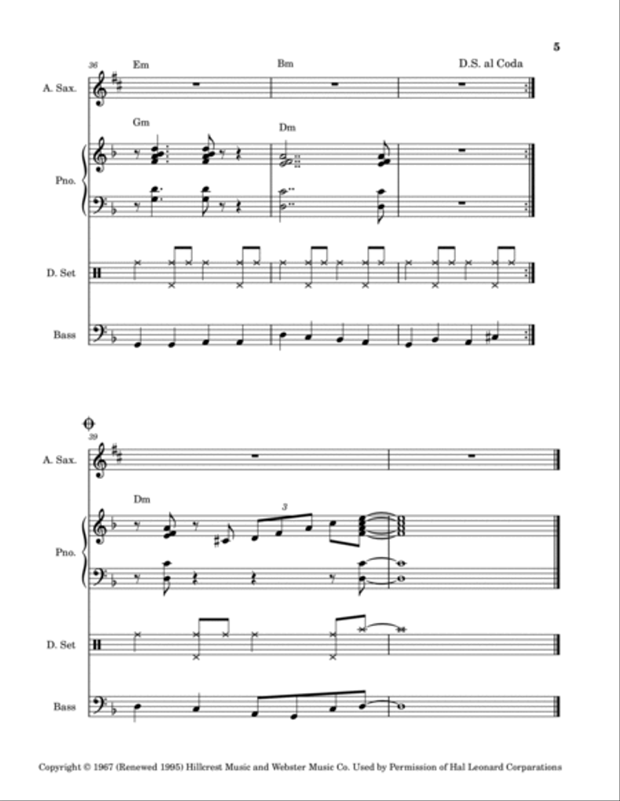 Theme From Spider Man Theme From Spider Man Small Ensemble scores gallery preview page 5