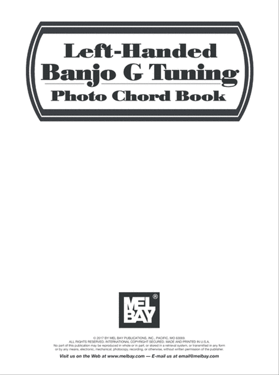 Left-Handed Banjo G Tuning Photo Chord Book