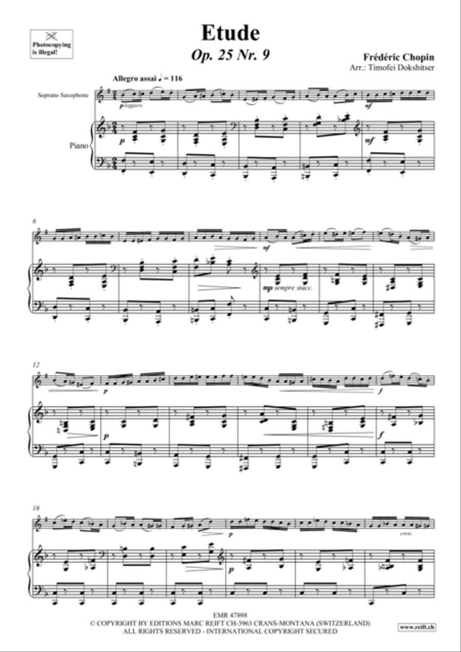 Etude Soprano Saxophone scores gallery preview page 3
