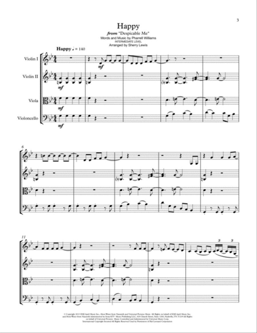 Happy Together String Quartet scores gallery preview page 4