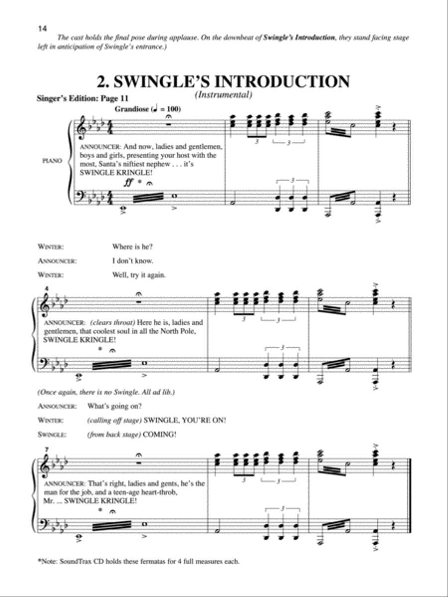 Santa's Rockin' Christmas Eve - Director's Score Unison Choir scores gallery preview page 4
