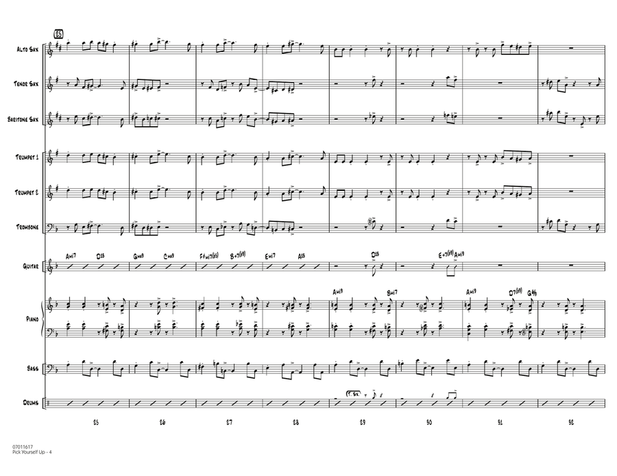 Pick Yourself Up - Conductor Score (Full Score) Jazz Ensemble scores gallery preview page 4