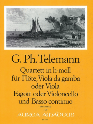 Book cover for Quartet B minor TWV 43:h3