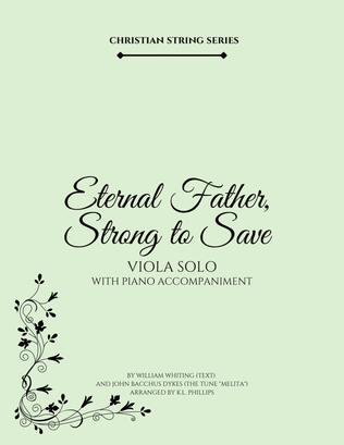 Book cover for Eternal Father, Strong to Save - Viola Solo with Piano Accompaniment