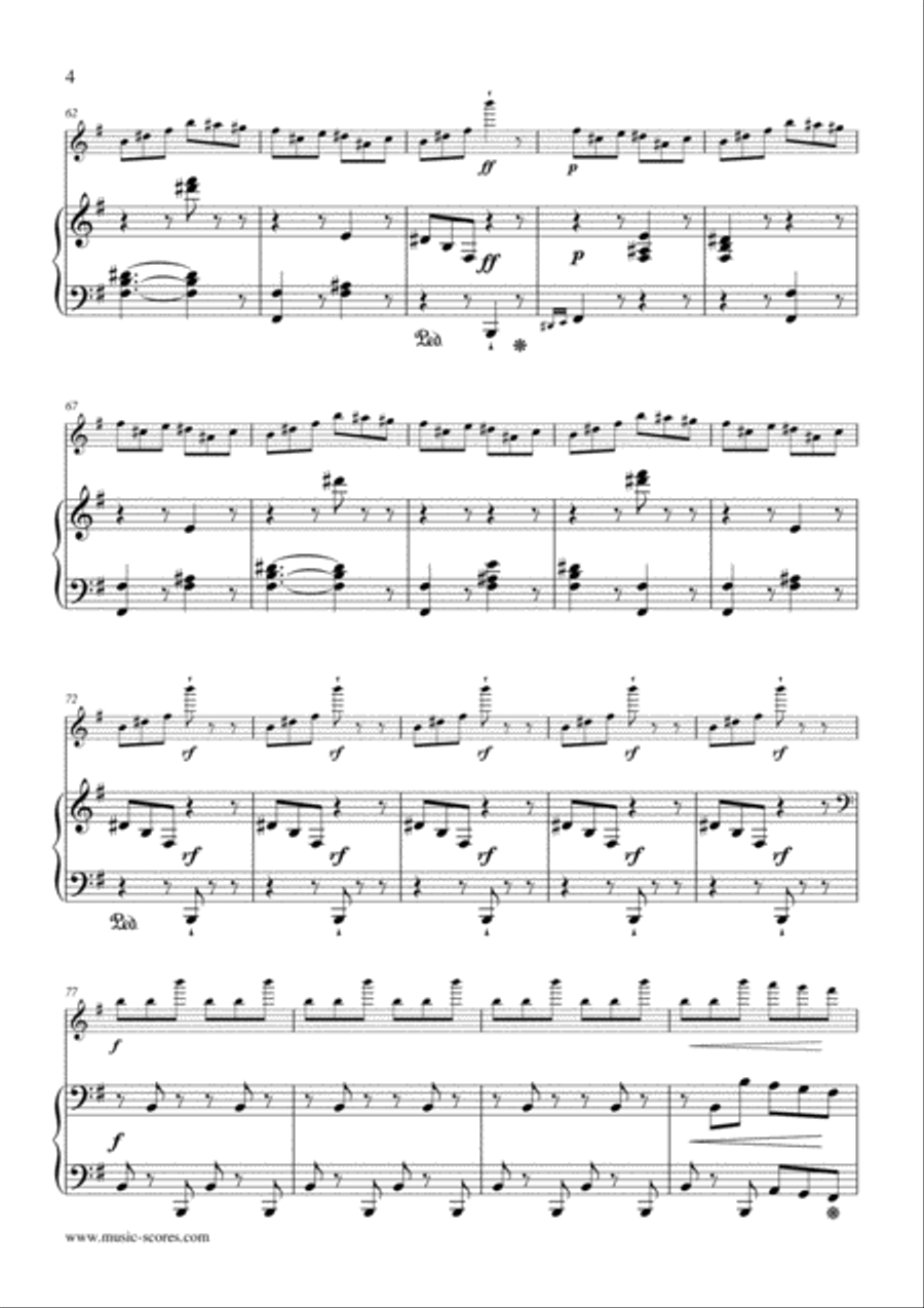 Saltarelle - Flute and Piano Flute Solo scores gallery preview page 4