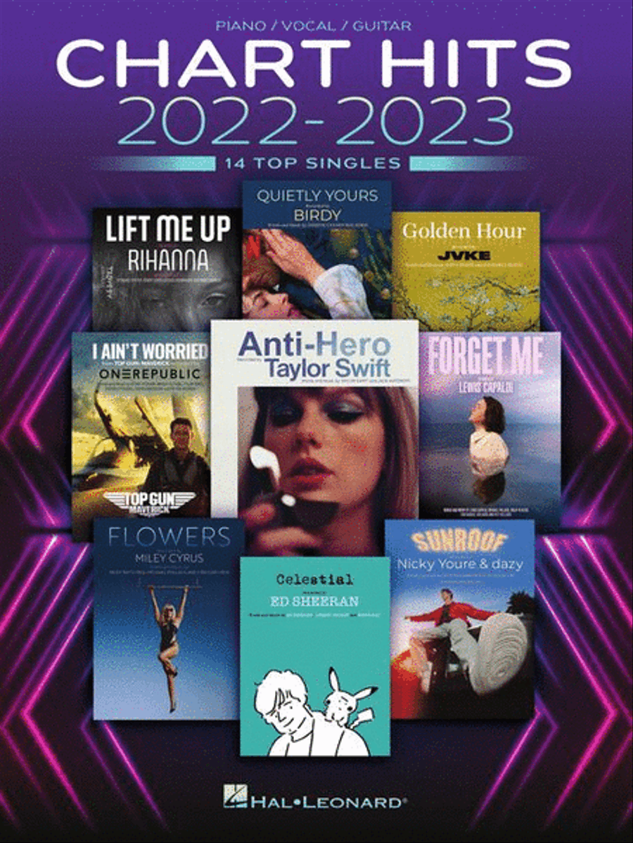 Chart Hits of 2022-2023 Piano, Vocal, Guitar scores gallery preview page 2