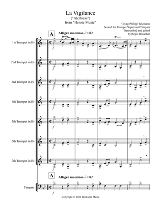 La Vigilance (from "Heroic Music") (Bb) (Trumpet Septet, Timpani)