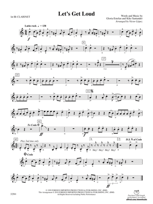 Let's Get Loud: 1st B-flat Clarinet