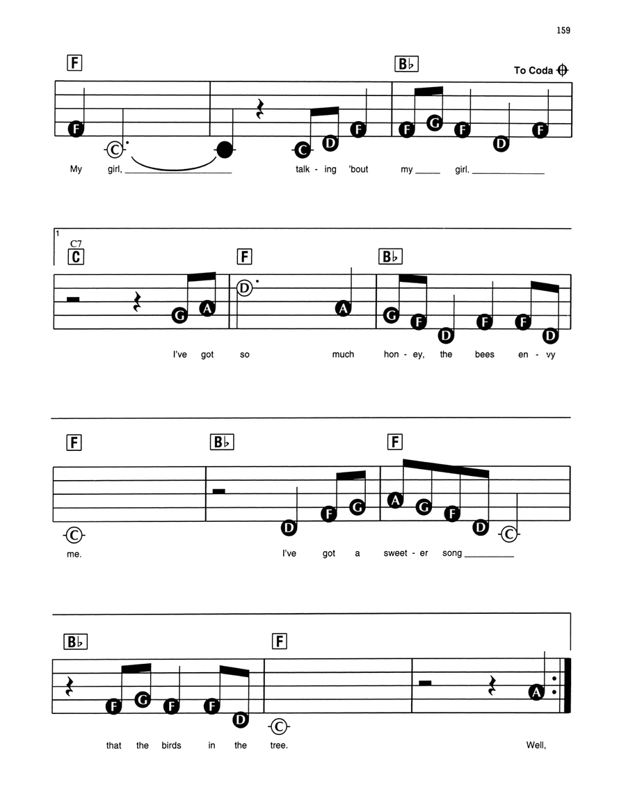 My Girl Electronic Keyboard scores gallery preview page 2