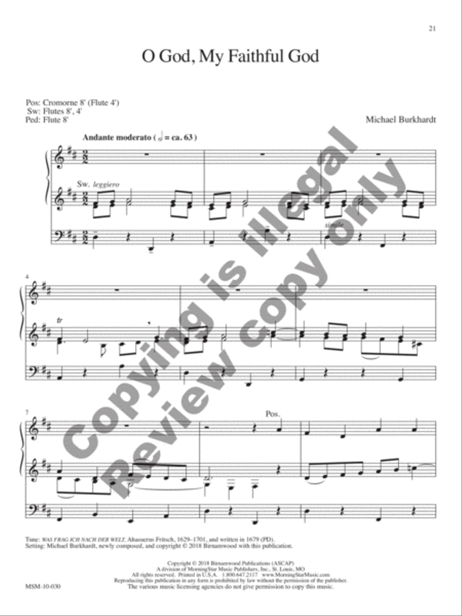 Praise and Thanksgiving, Set 8 Organ scores gallery preview page 7