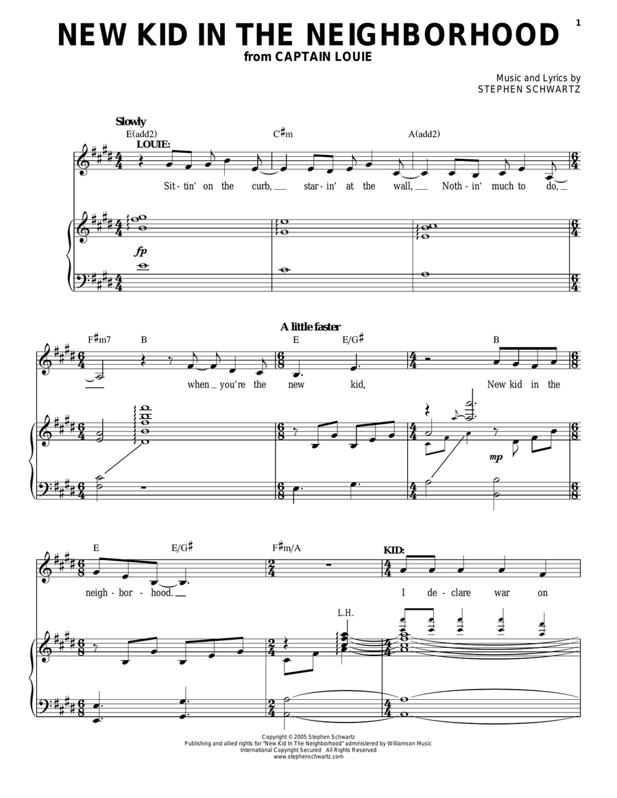 New Kid In The Neighborhood Piano, Vocal, Guitar scores gallery preview page 1