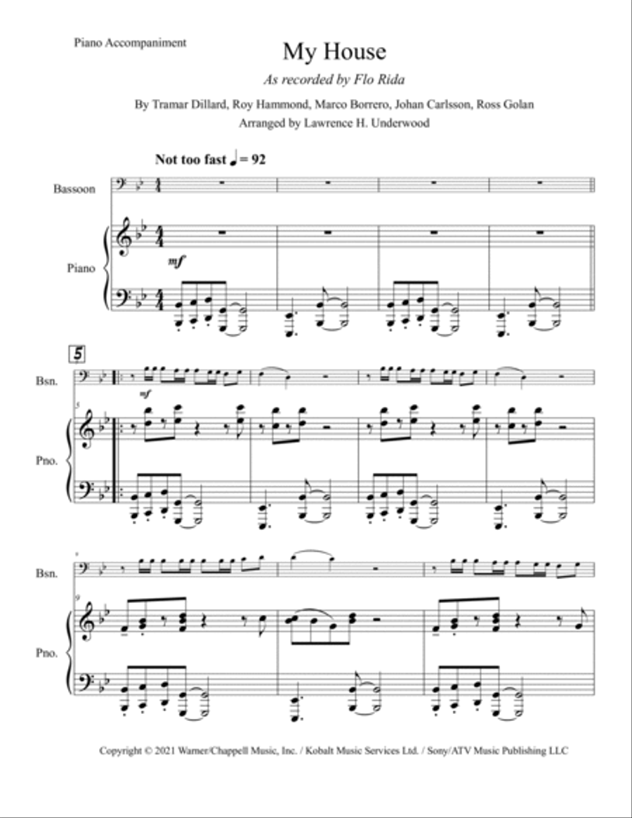 My House Bassoon scores gallery preview page 2