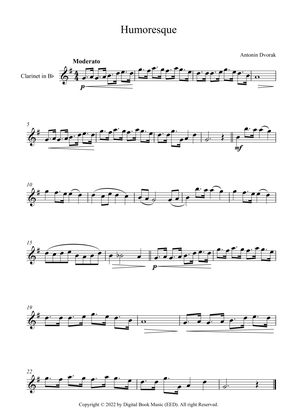 Humoresque - Antonin Dvorak (Clarinet)