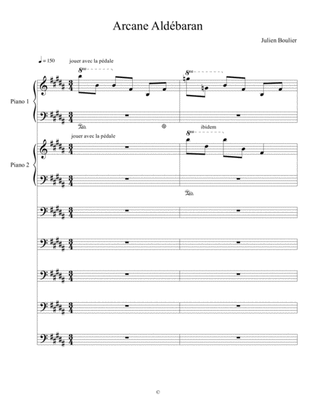 "Arcane Aldébaran" piano 1 & 2 / Cello 1,2,3,4 / Contrabass