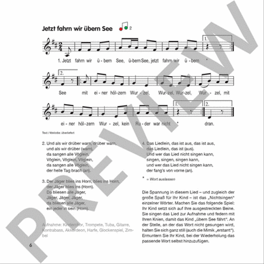 Musikgarten 1 - Draußen - Liederheft CD scores gallery preview page 5