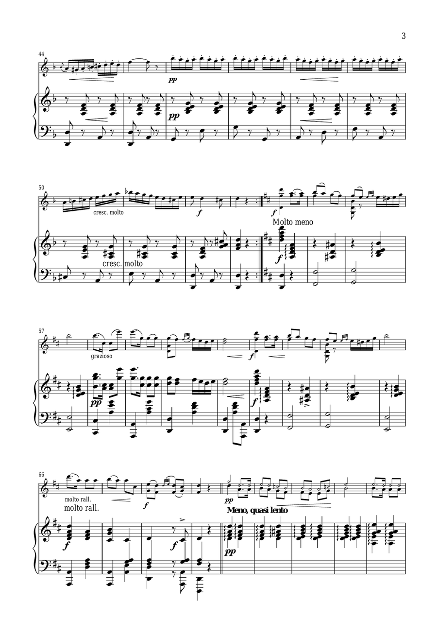 Czardas for violin and piano Violin Solo scores gallery preview page 3