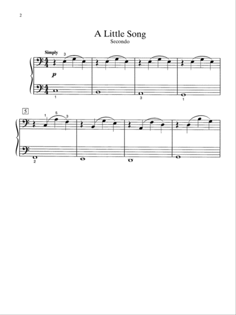 Two at One Piano, Book 1 Small Ensemble scores gallery preview page 3
