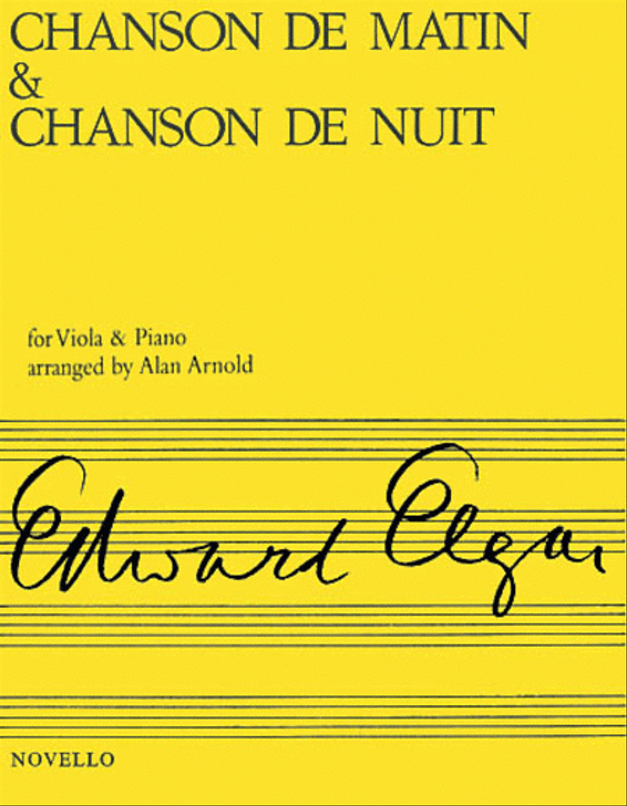 Chanson de Matin and Chanson de Nuit Viola scores gallery preview page 1