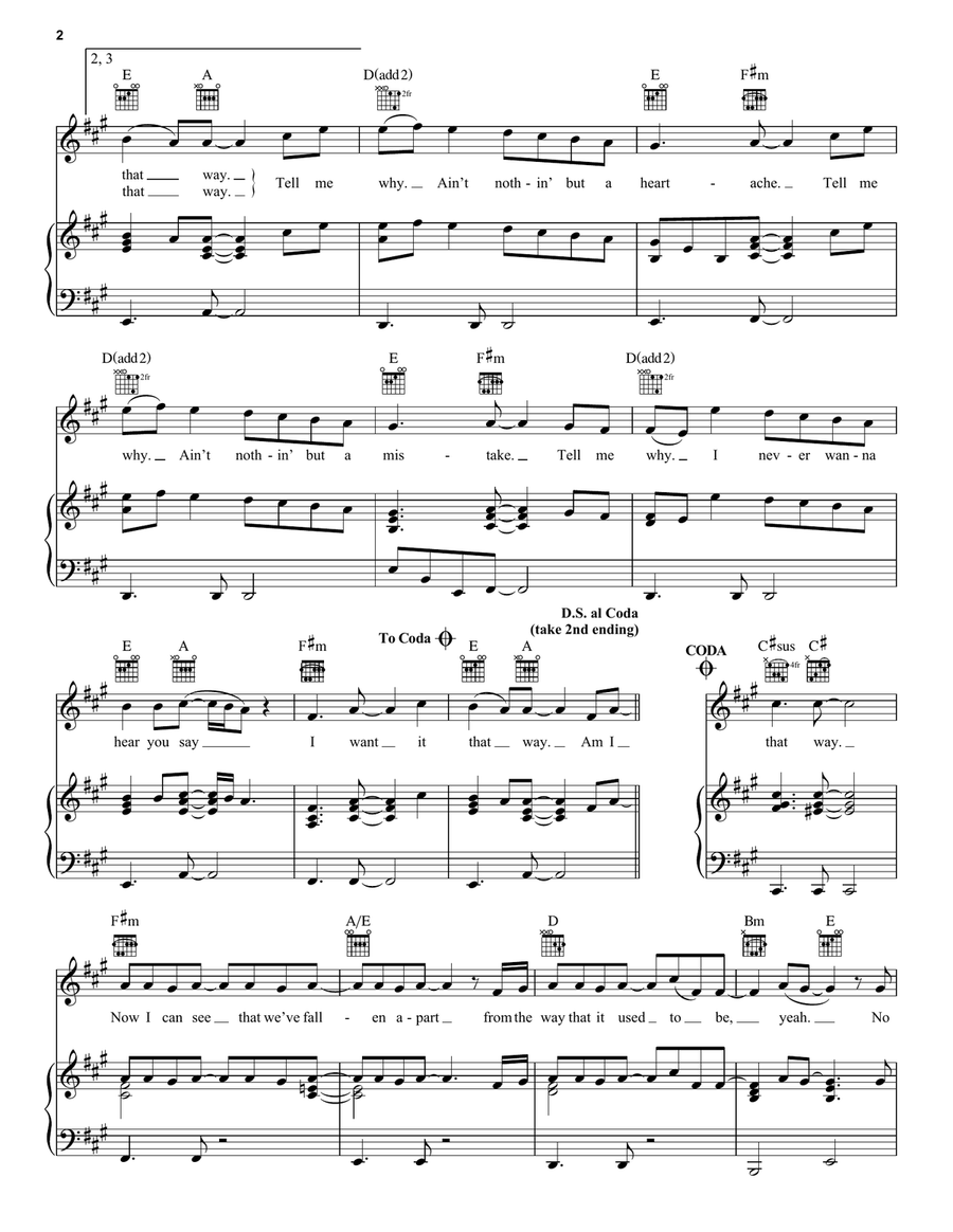 I Want It That Way Acoustic Guitar scores gallery preview page 2