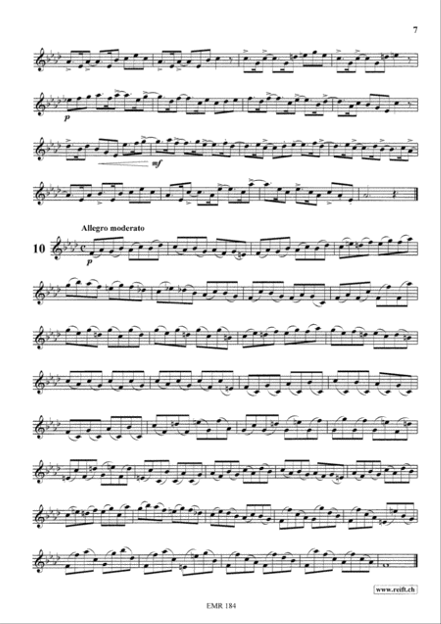 24 Melodic Studies Clarinet Solo scores gallery preview page 8