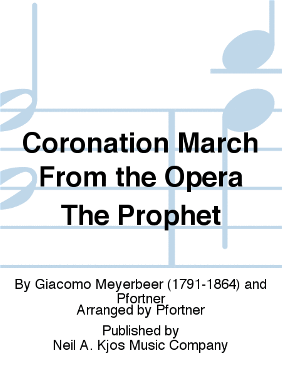 Coronation March From the Opera The Prophet Full Orchestra scores gallery preview page 1