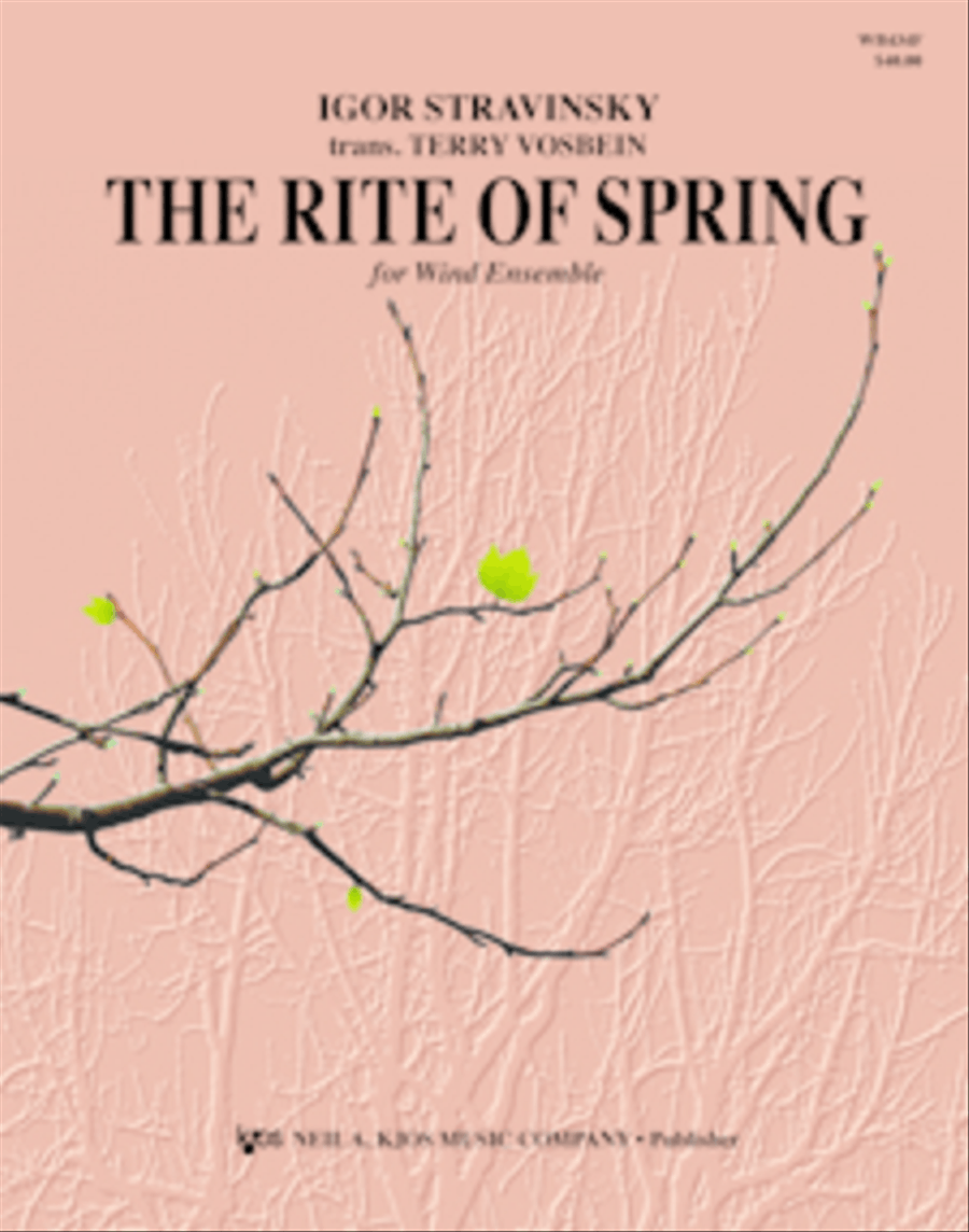 The Rite of Spring Concert Band scores gallery preview page 1