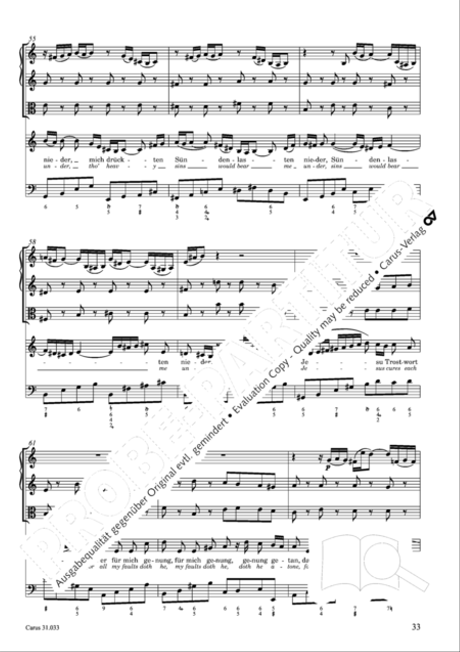 Lord Jesus Christ, in thee alone (Allein zu dir, Herr Jesu Christ) ATB scores gallery preview page 34