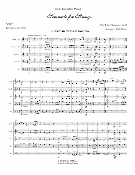 Serenade for Strings, Op. 48 image number null