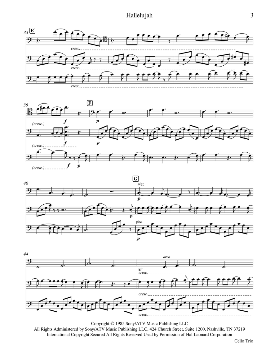Hallelujah String Orchestra scores gallery preview page 3