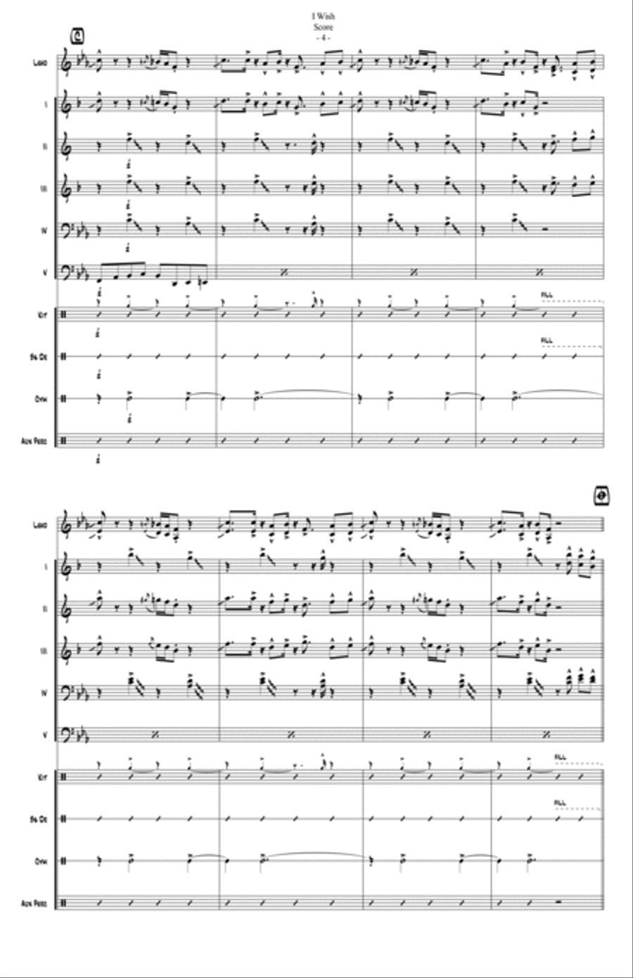 I Wish Jazz Ensemble scores gallery preview page 5