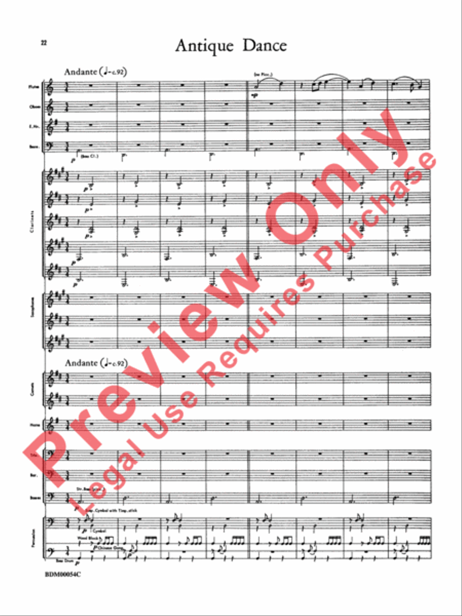 Symphonic Suite Concert Band scores gallery preview page 25